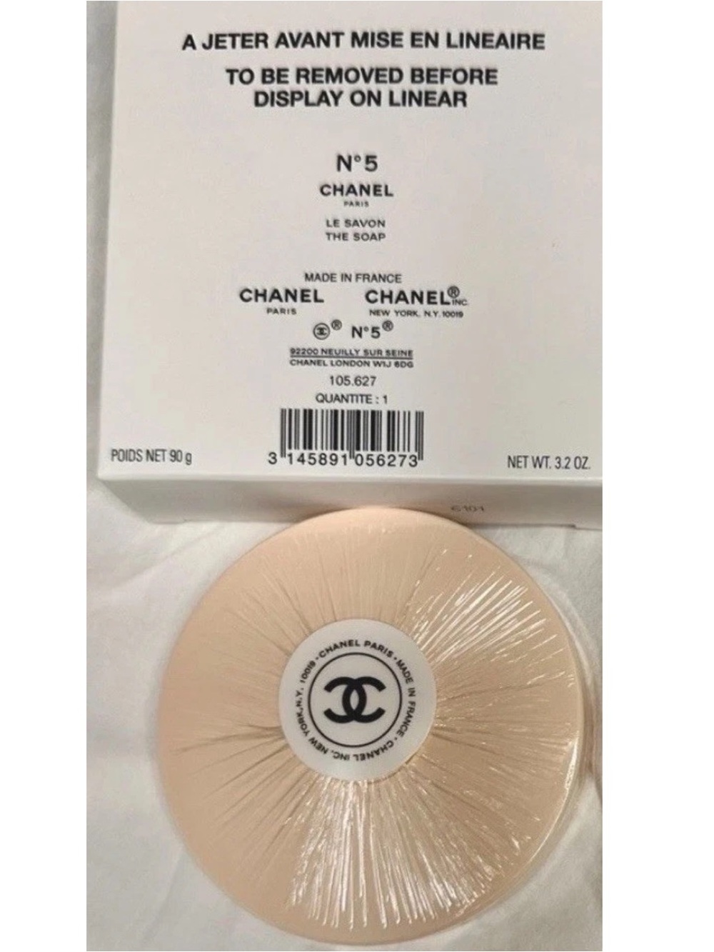CHANEL No5 EXCLUSIVE Factory 5 Body Soap 100th Anniversary Exclusive 3.2oz NIB
